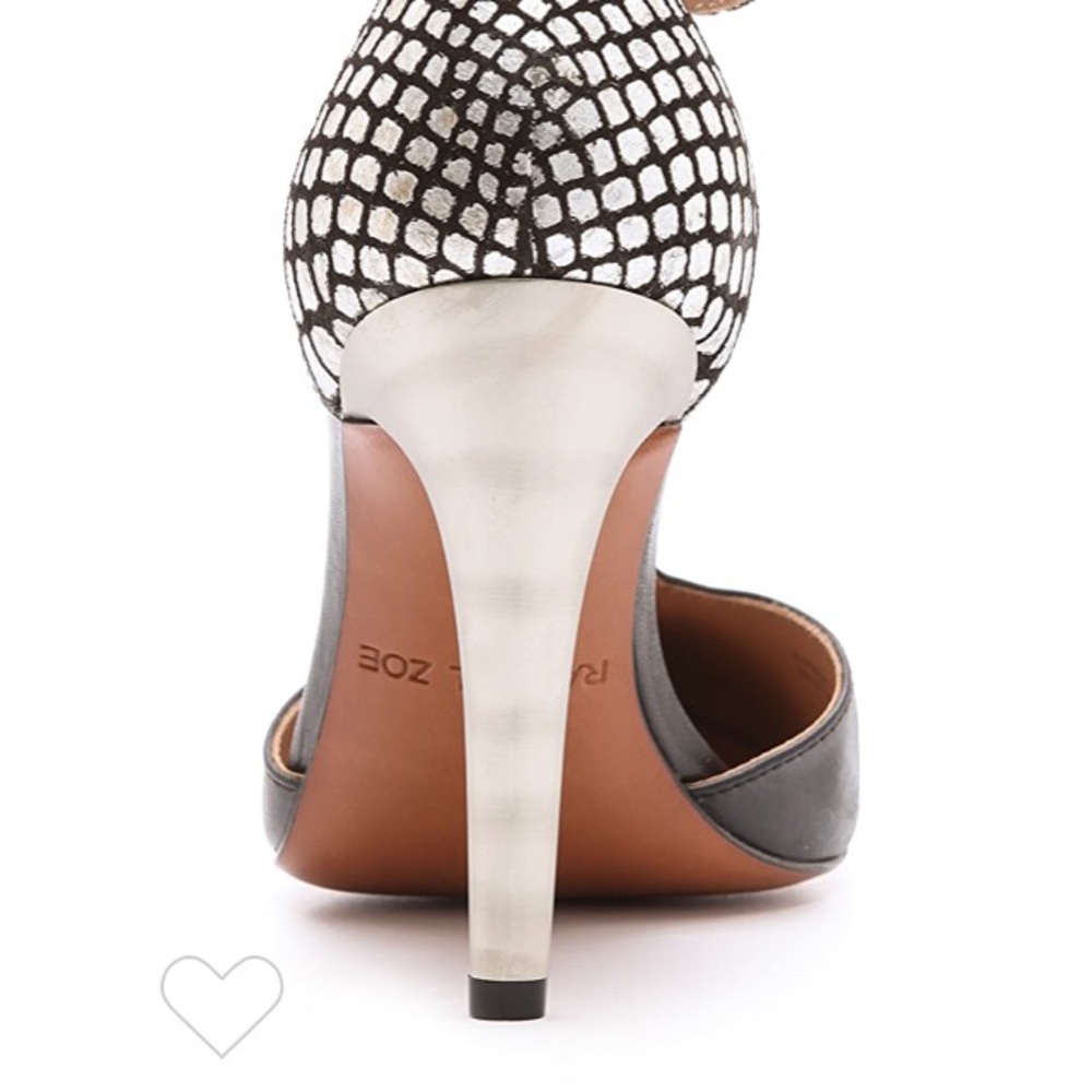 Rachel Zoe Metallic T-strap heels Sold Out 8.5 - Picture 4 of 7